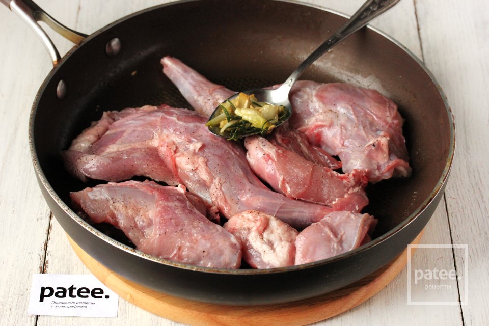 Кролик с рисом - Шаг 4