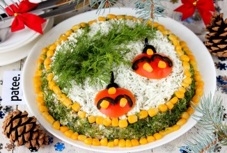 Праздничный салат Еловая веточка