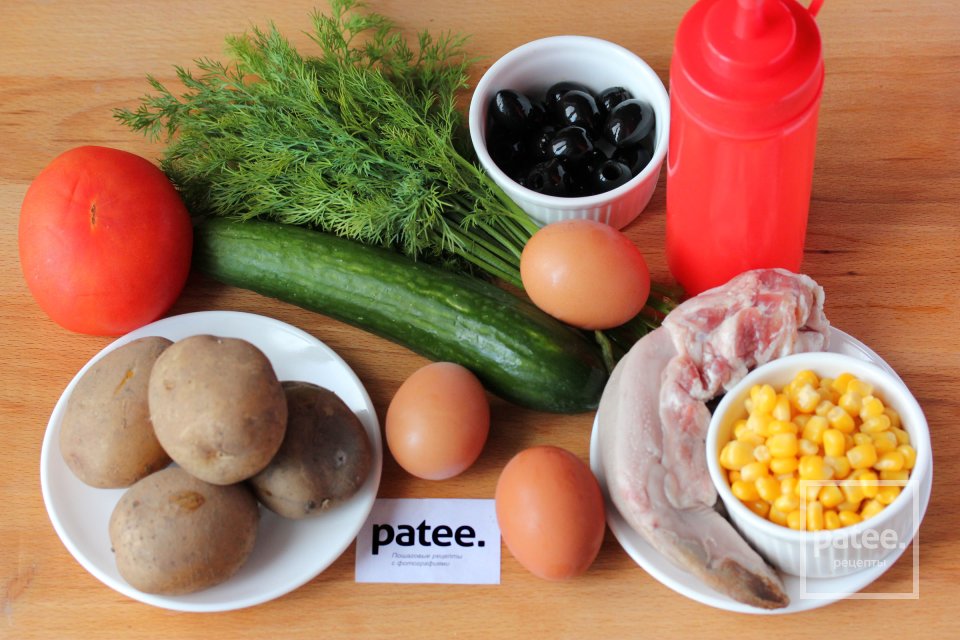 Праздничный салат Еловая веточка - Шаг 1