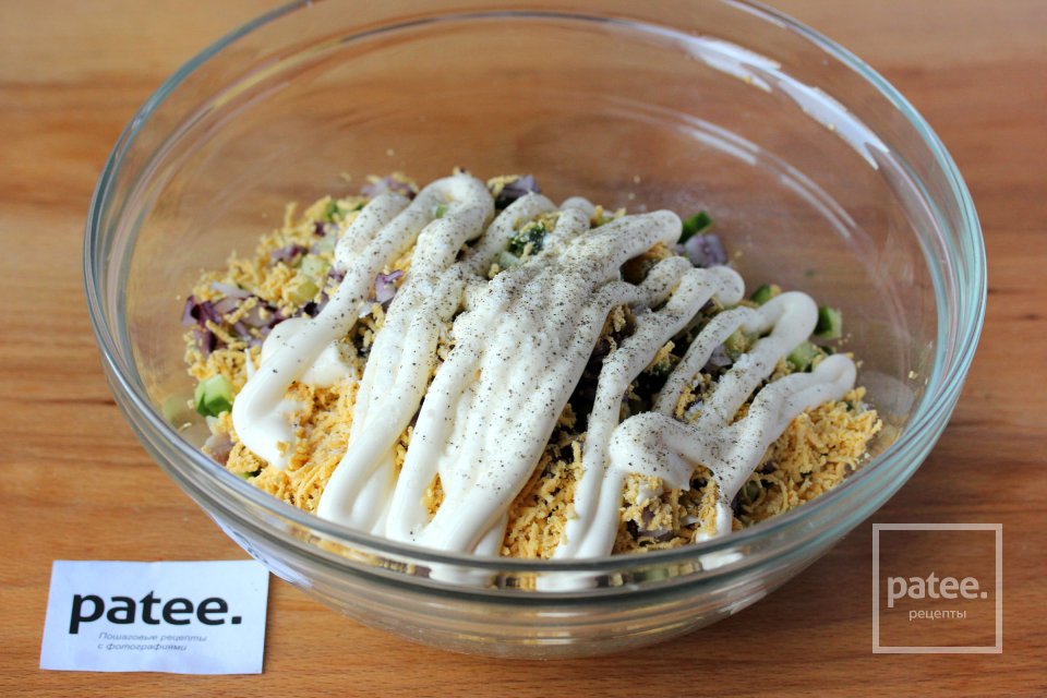 Праздничный салат Еловая веточка - Шаг 7