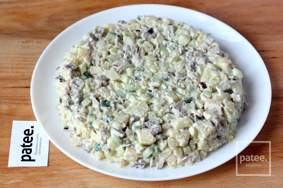 Праздничный салат Еловая веточка - Шаг 8