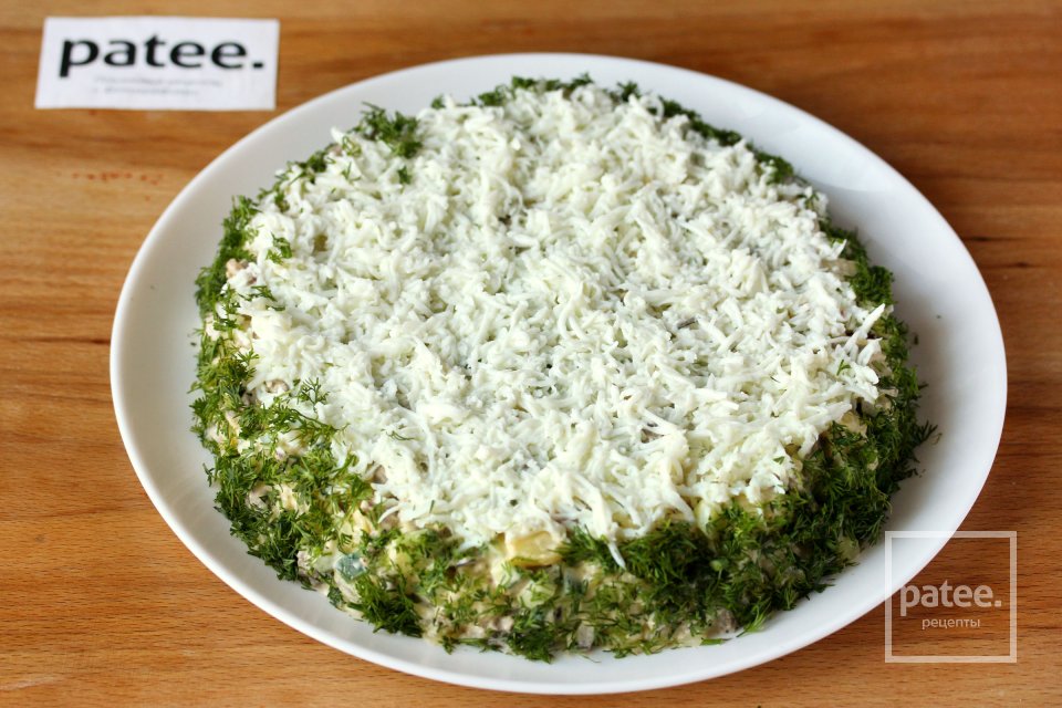 Праздничный салат Еловая веточка - Шаг 9