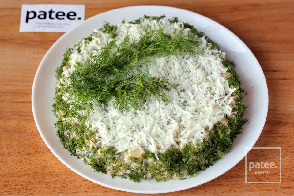 Праздничный салат Еловая веточка - Шаг 10