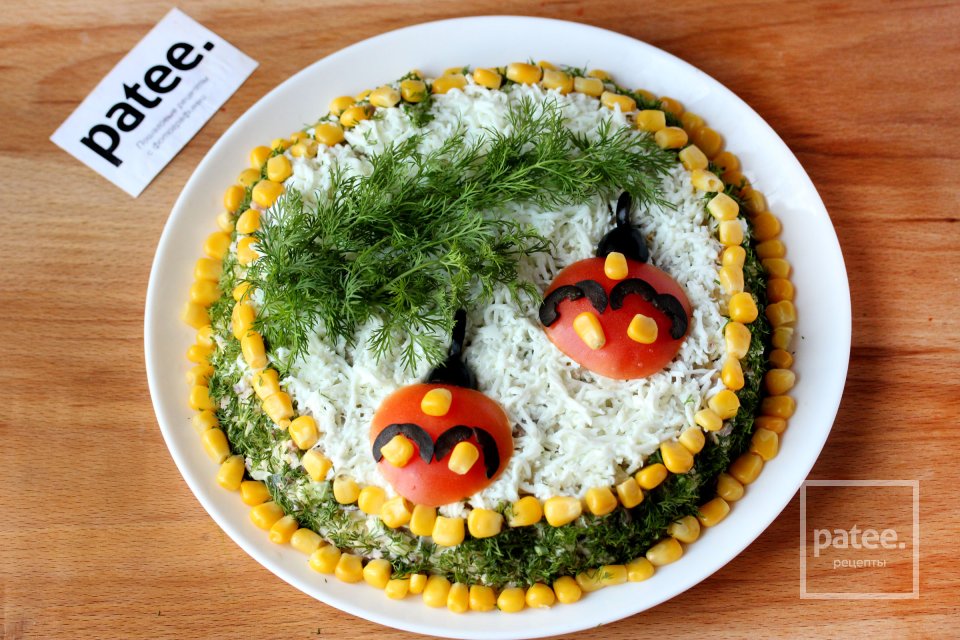 Праздничный салат Еловая веточка - Шаг 11