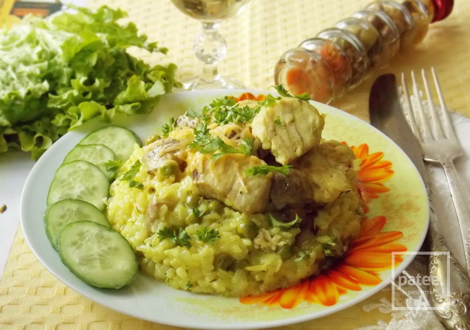 Тунец в вине с рисом и грибами - Шаг 11