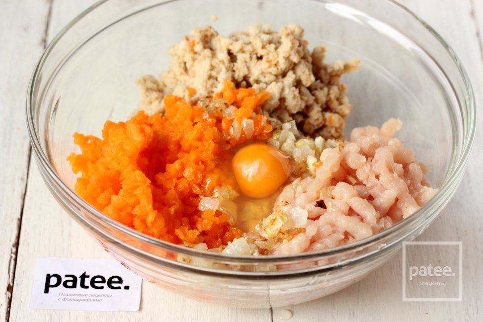 Курино-тыквенные котлеты на пару в мультиварке - Шаг 6