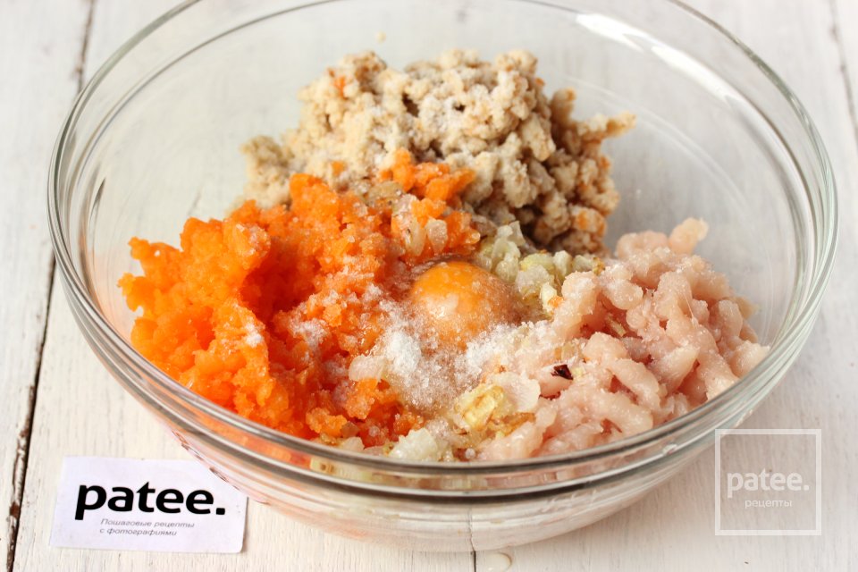 Курино-тыквенные котлеты на пару в мультиварке - Шаг 7