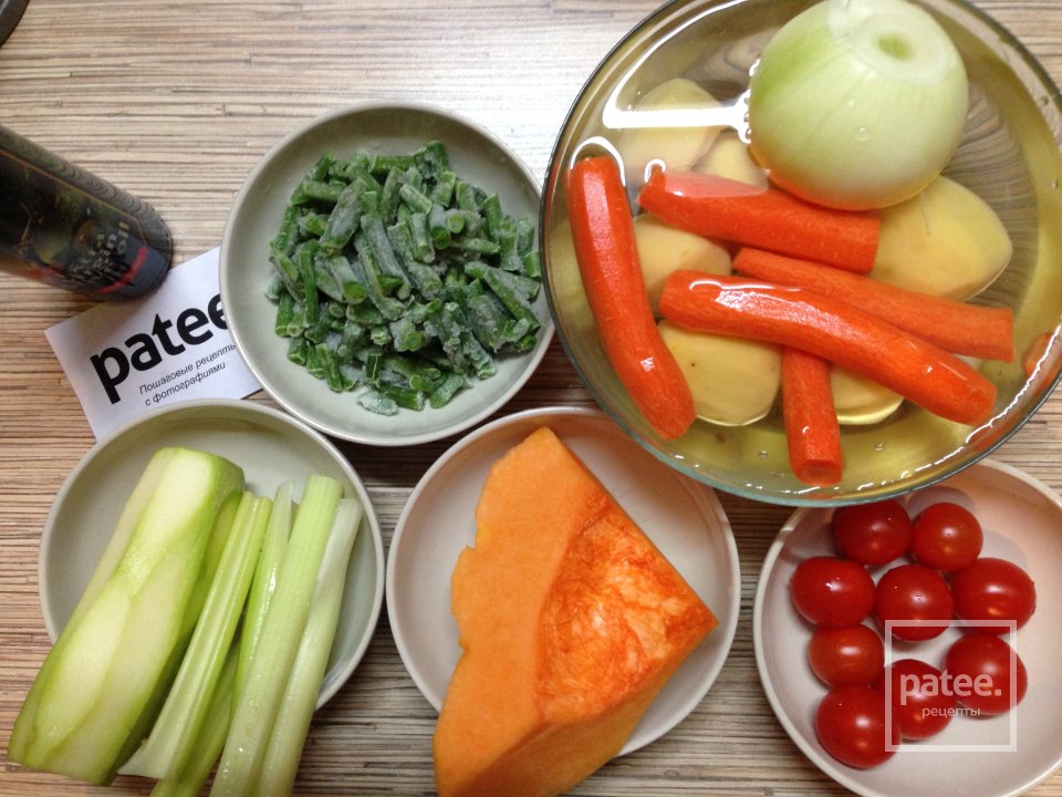 Минестроне с песто - Шаг 1