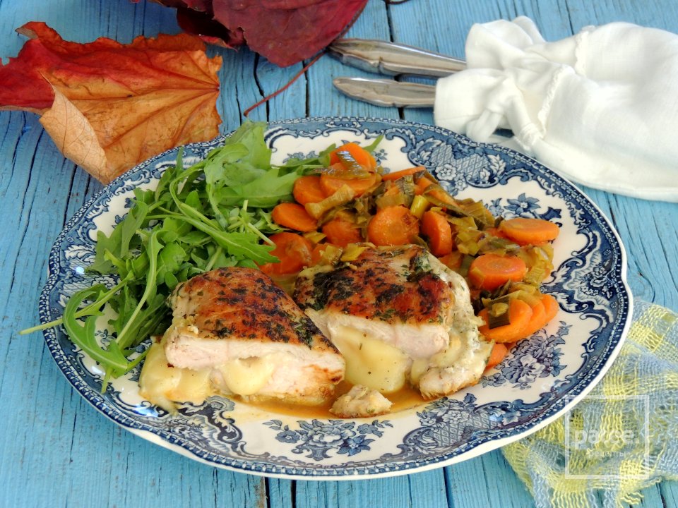 Куриное филе с сыром на апельсиновой моркови - Шаг 14