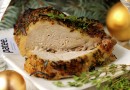 Запечённая свинина с корочкой из пряных трав и горчицы