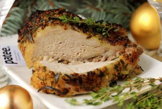 Запечённая свинина с корочкой из пряных трав и горчицы