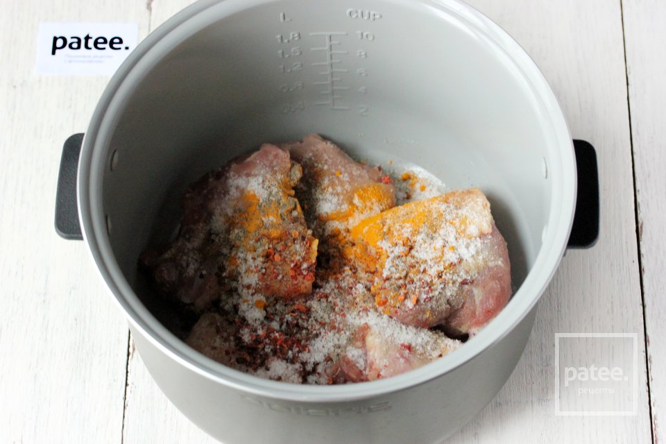 Индейка с птитимом в мультиварке - Шаг 3