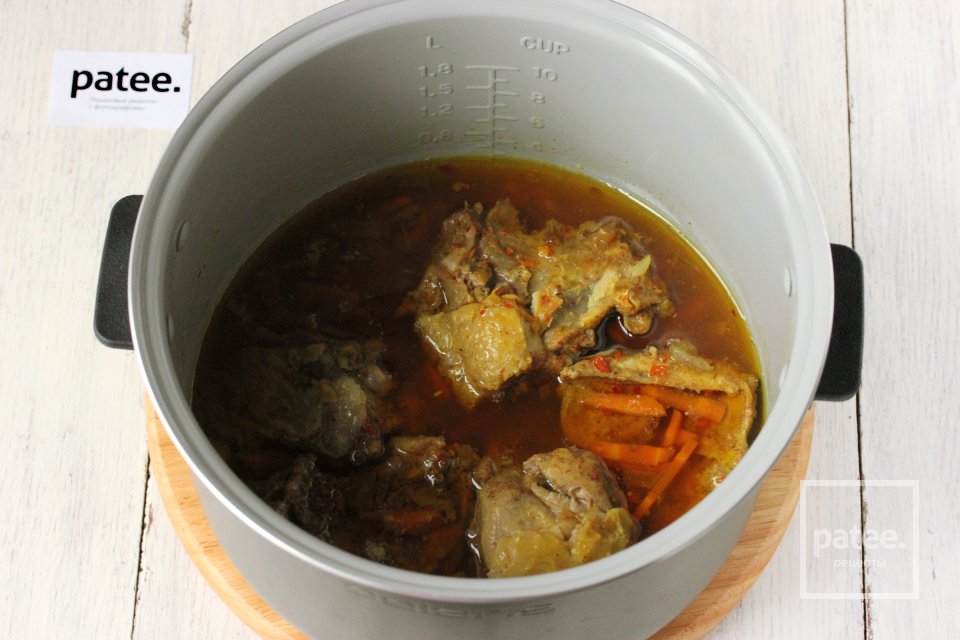 Индейка с птитимом в мультиварке - Шаг 8