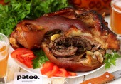 Свиная рулька с медово-горчичной корочкой