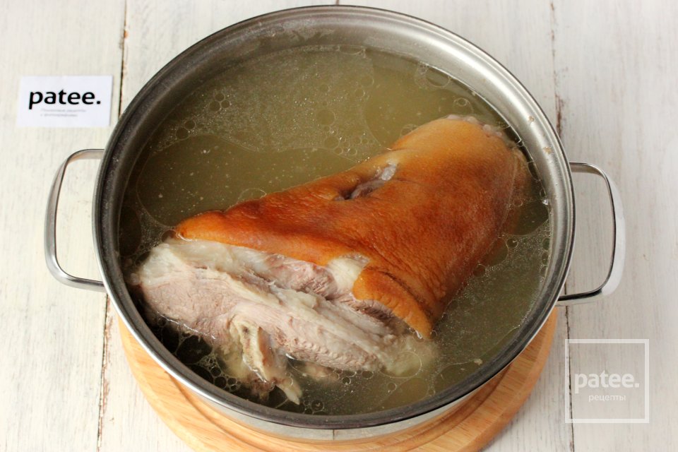 Свиная рулька с медово-горчичной корочкой - Шаг 3