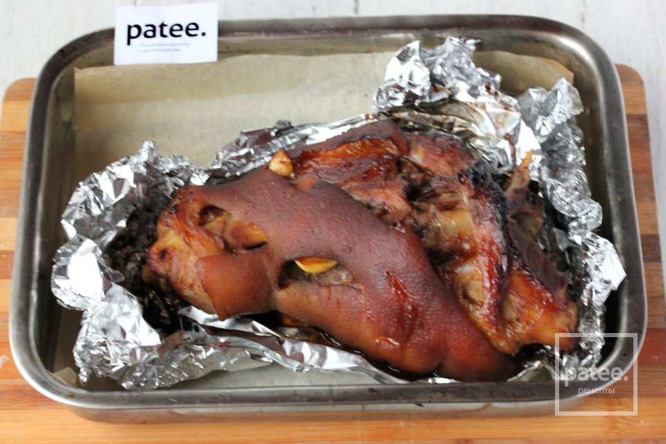 Свиная рулька с медово-горчичной корочкой - Шаг 12