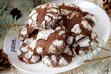 Рецепт Шоколадное печенье с трещинками