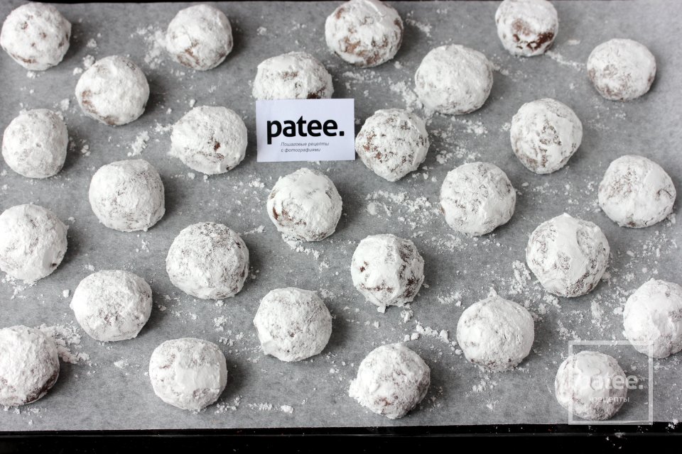 Шоколадное печенье с трещинками - Шаг 13