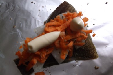 Камбала запеченная в фольге - приготовление