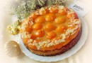 Миндальный торт с абрикосами