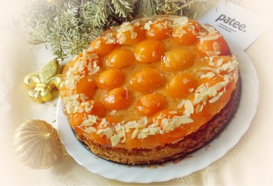 Рецепт Миндальный торт с абрикосами