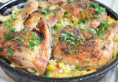 Курица с рисом и овощами
