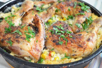 Курица с рисом и овощами