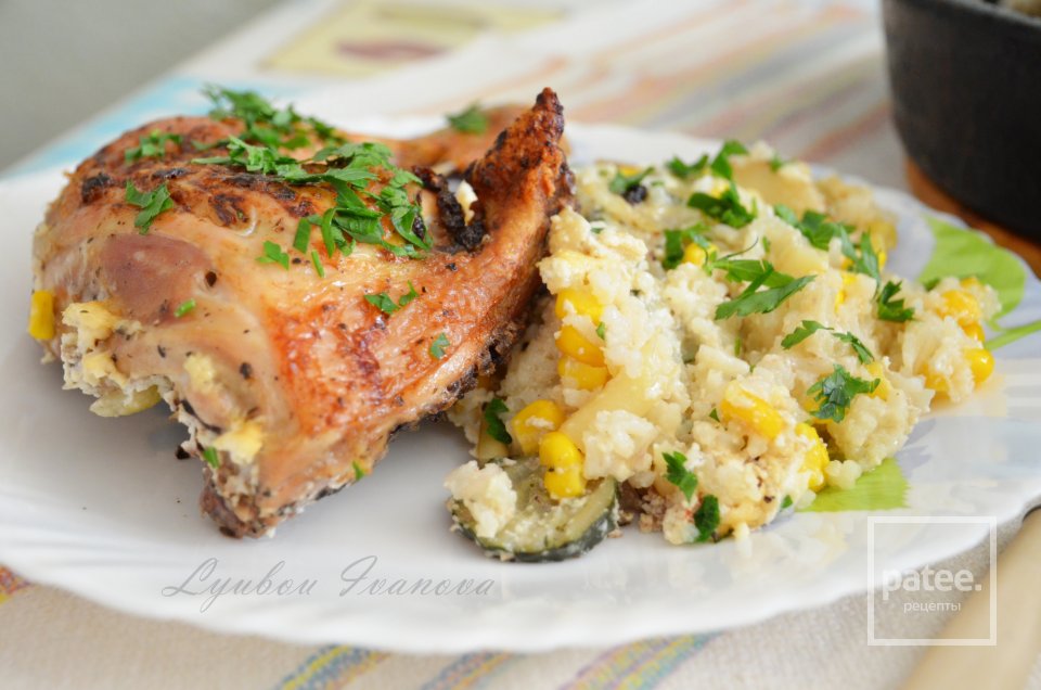 Курица с рисом и овощами - Шаг 6