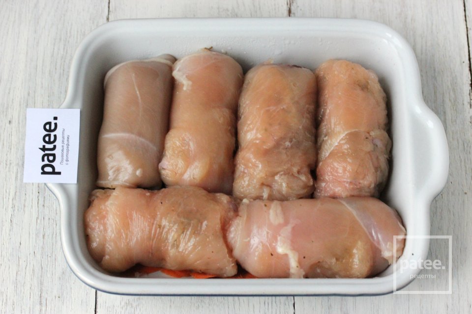 Куриные рулетики с хамоном и сыром - Шаг 8