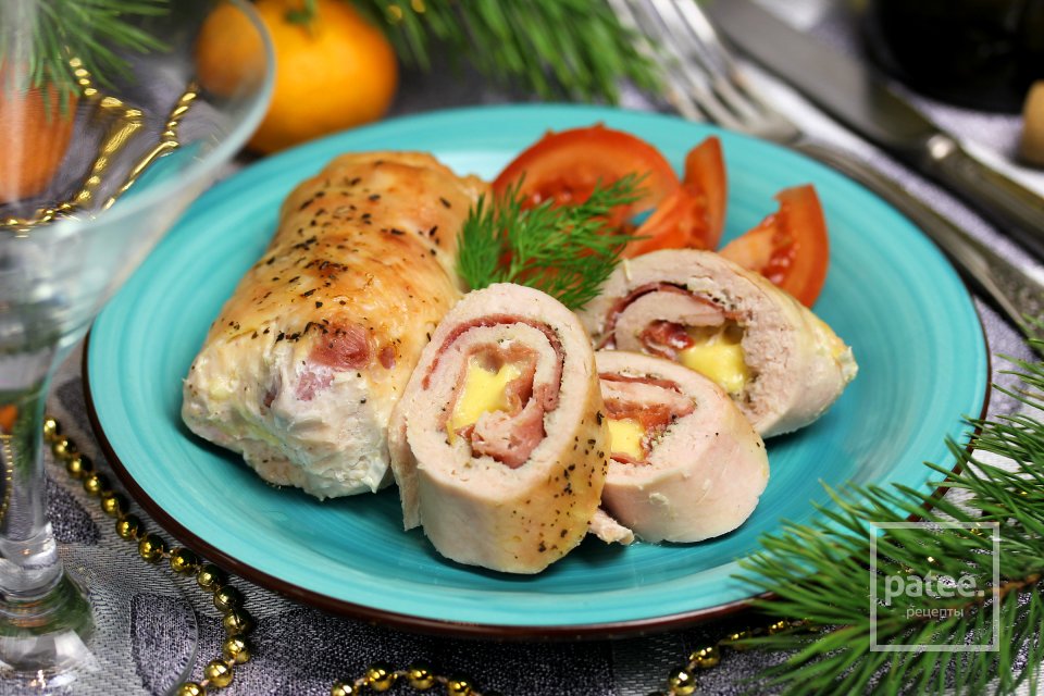 Куриные рулетики с хамоном и сыром - Шаг 12