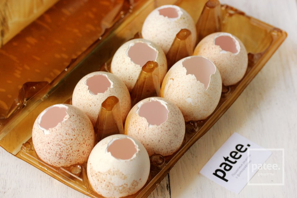 Заливное Яйца Фаберже с ветчиной и овощами - Шаг 4