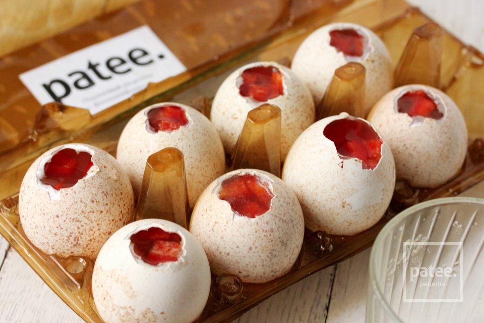 Заливное Яйца Фаберже с ветчиной и овощами - Шаг 7