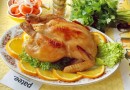 Курица с апельсинами в шампанском
