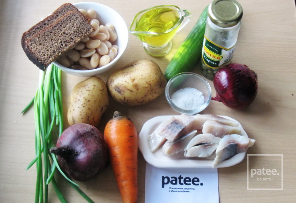 Винегрет с сельдью - Шаг 1