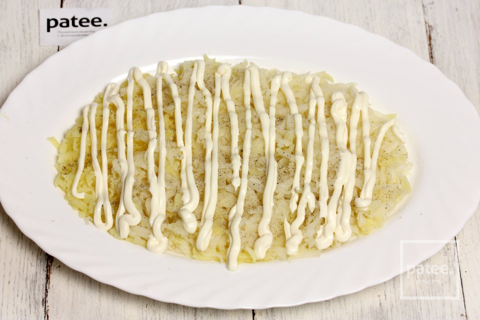 Салат Сёмга под шубой - Шаг 3