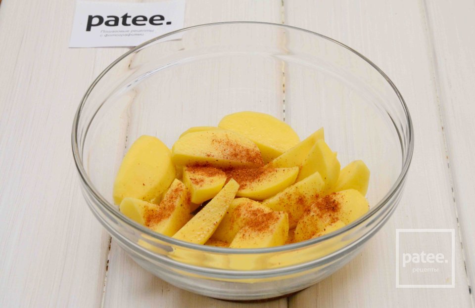 Картофельные дольки в беконе с розмарином - Шаг 4