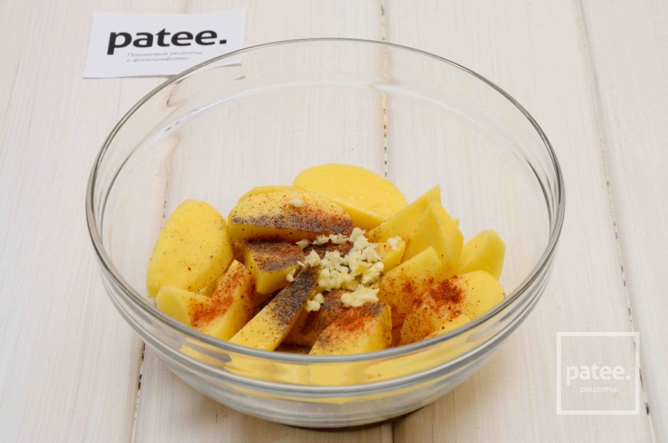 Картофельные дольки в беконе с розмарином - Шаг 6