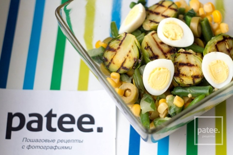 Йога-ужин: салат с брюссельской капустой под медово-шафрановым дрессингом - Шаг 10