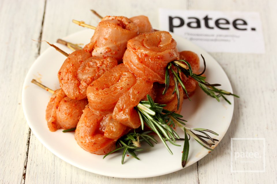 Куриные шашлычки на шпажках из розмарина - Шаг 5