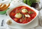 Борщ с галушками