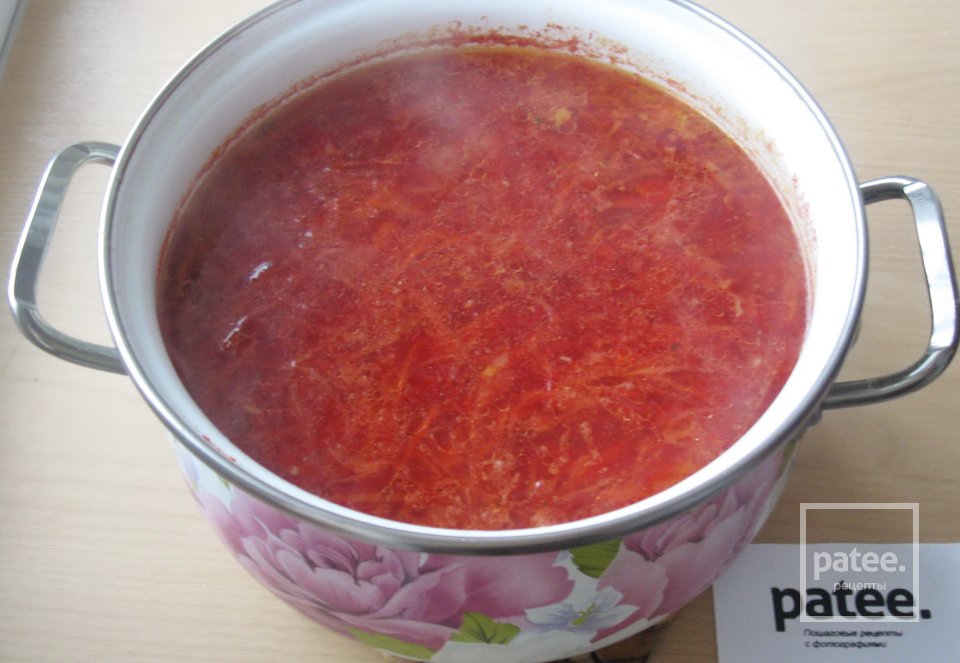 Борщ с галушками - Шаг 17