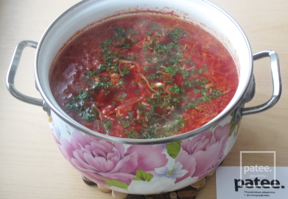 Борщ с галушками - Шаг 19