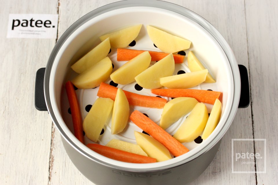 Судак с овощами на пару в мультиварке - Шаг 6