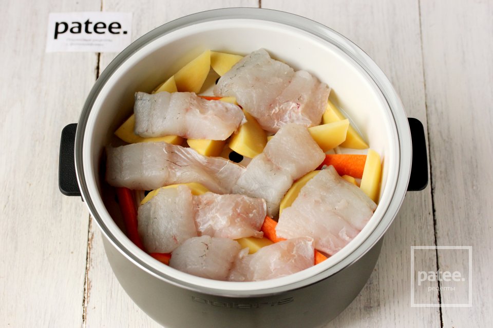 Судак с овощами на пару в мультиварке - Шаг 7