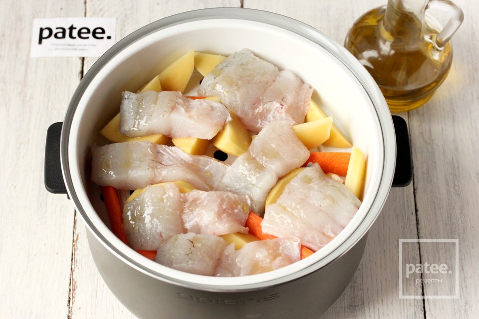 Судак с овощами на пару в мультиварке - Шаг 8