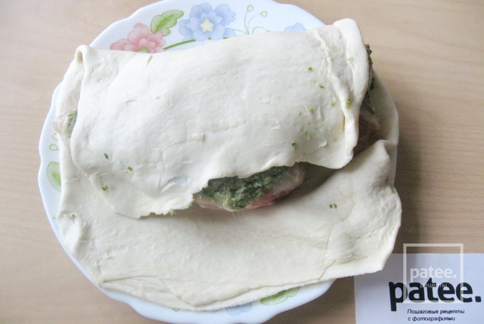 Фаршированная грудка в слоёном тесте - Шаг 11