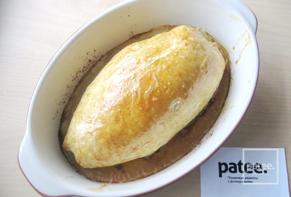 Фаршированная грудка в слоёном тесте - Шаг 14