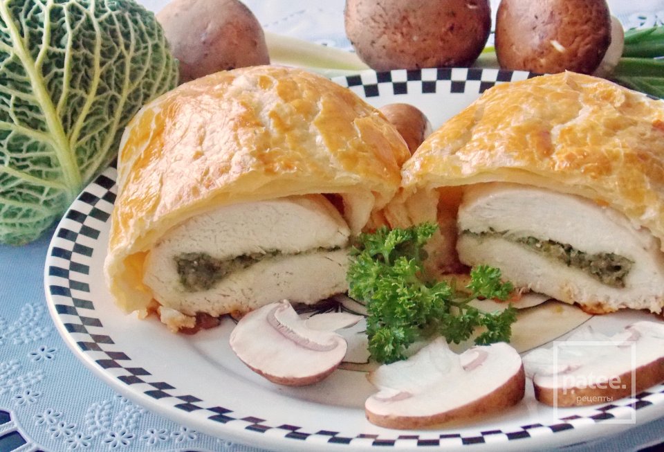 Фаршированная грудка в слоёном тесте - Шаг 15