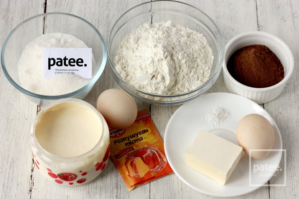 Ватрушка с шоколадным тестом - Шаг 1