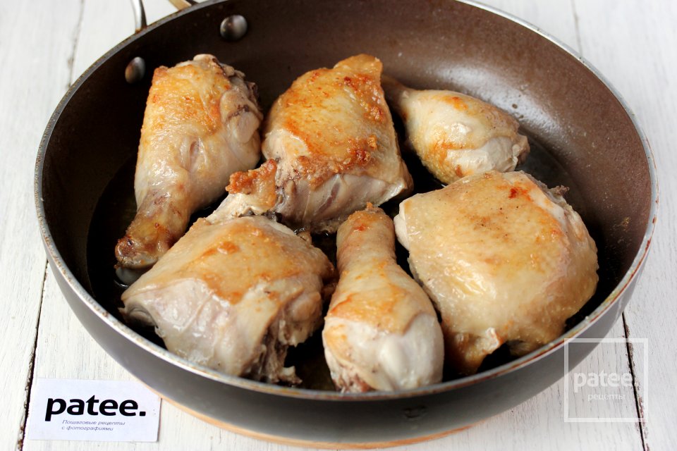 Курица, тушеная в капустном рассоле - Шаг 4